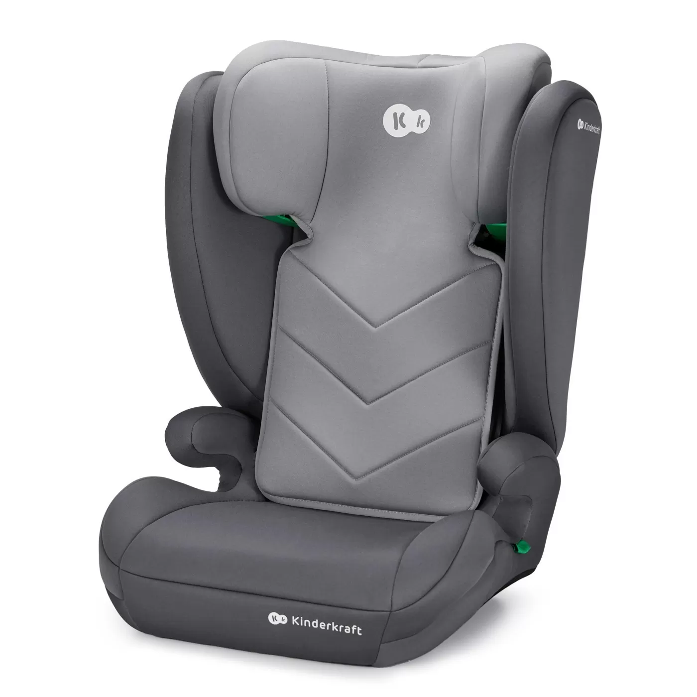Scaun auto kinderkraft i-spark, i-size 100-150 cm, grey, varsta de la 3 ani la 12 ani [1]