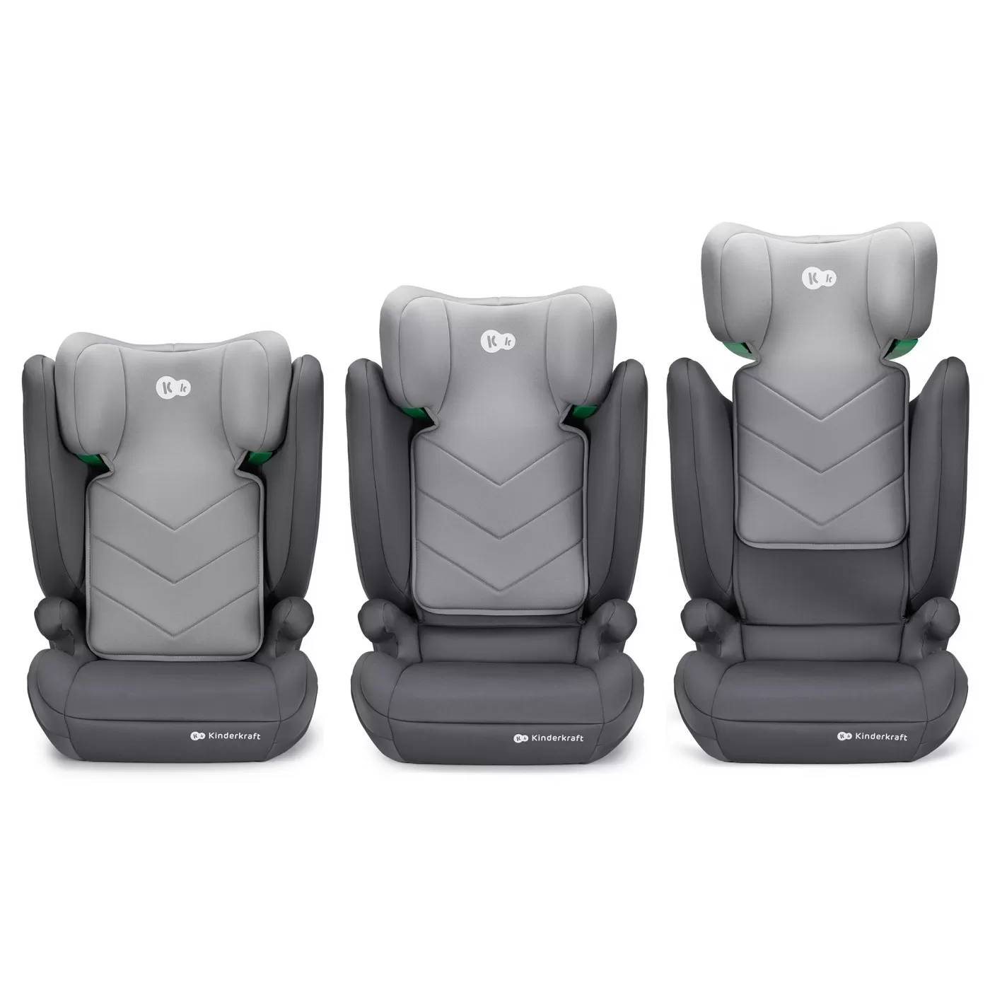 Scaun auto kinderkraft i-spark, i-size 100-150 cm, grey, varsta de la 3 ani la 12 ani [3]
