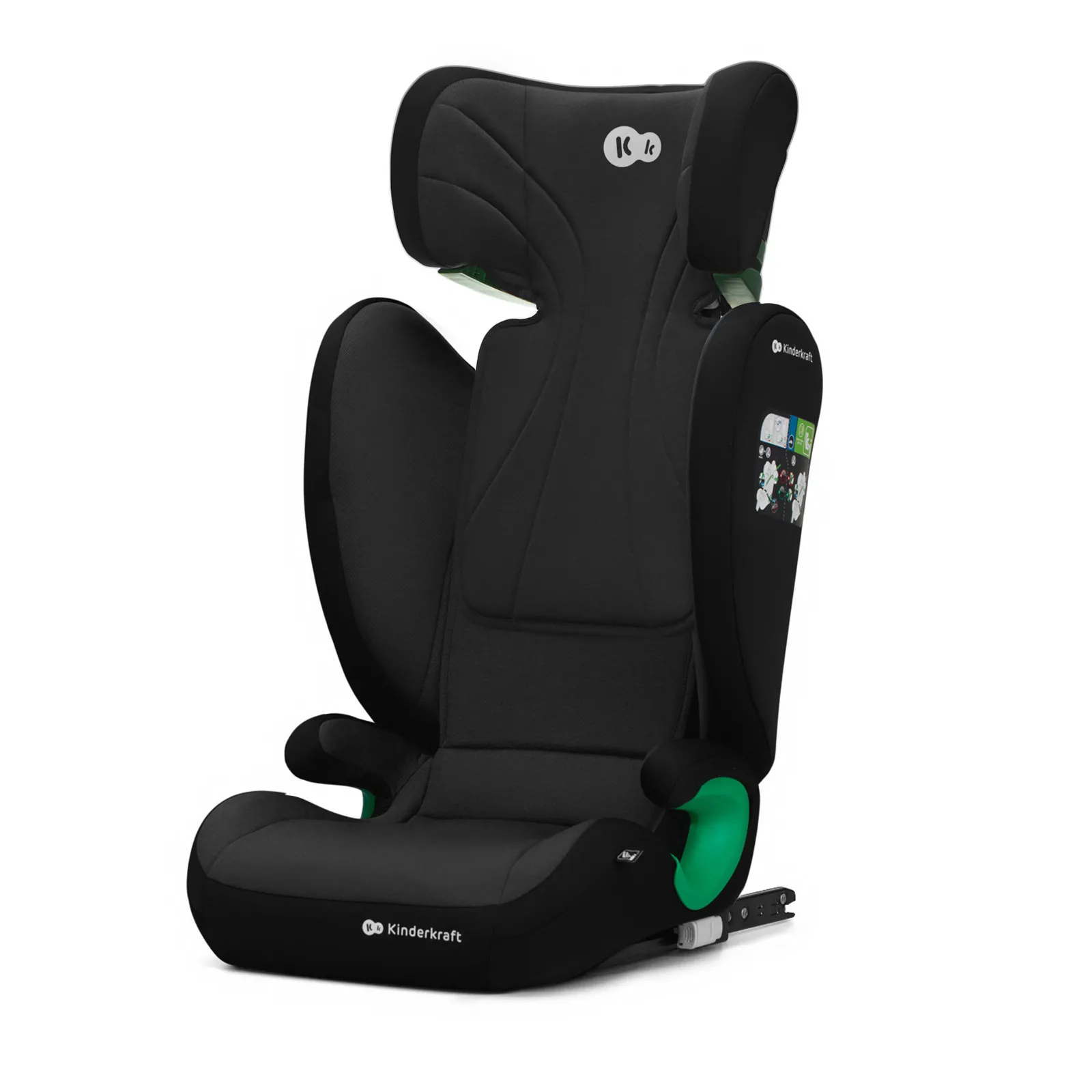 Scaun auto kinderkraft junior fix2, i-size 100-150 cm, graphite black, copii 3 ani pana la 12 ani [2]
