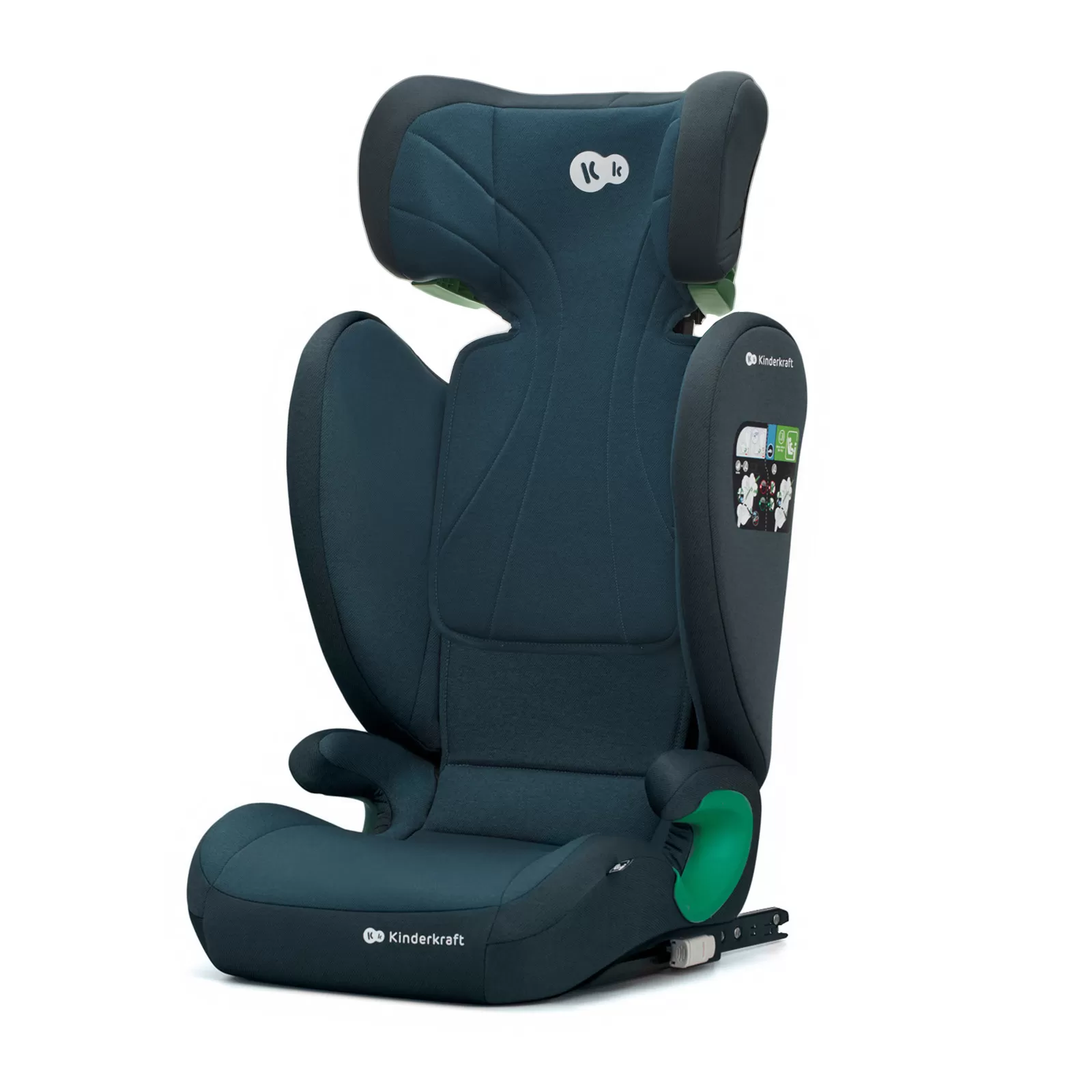 Scaun auto kinderkraft junior fix2, i-size 100-150 cm, harbor blue, varsta de la 3 ani la 12 ani [7]