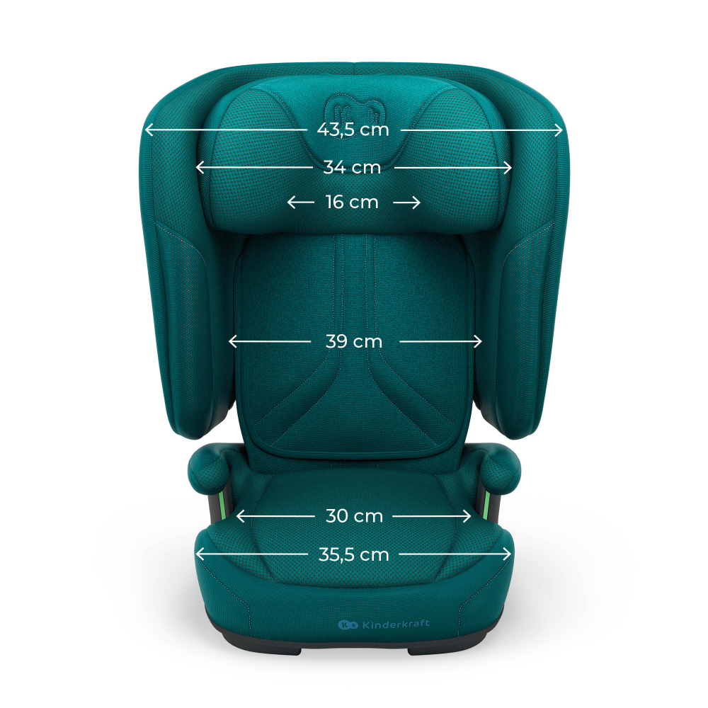 Scaun auto kinderkraft unity2 100-150 cm, green [10]