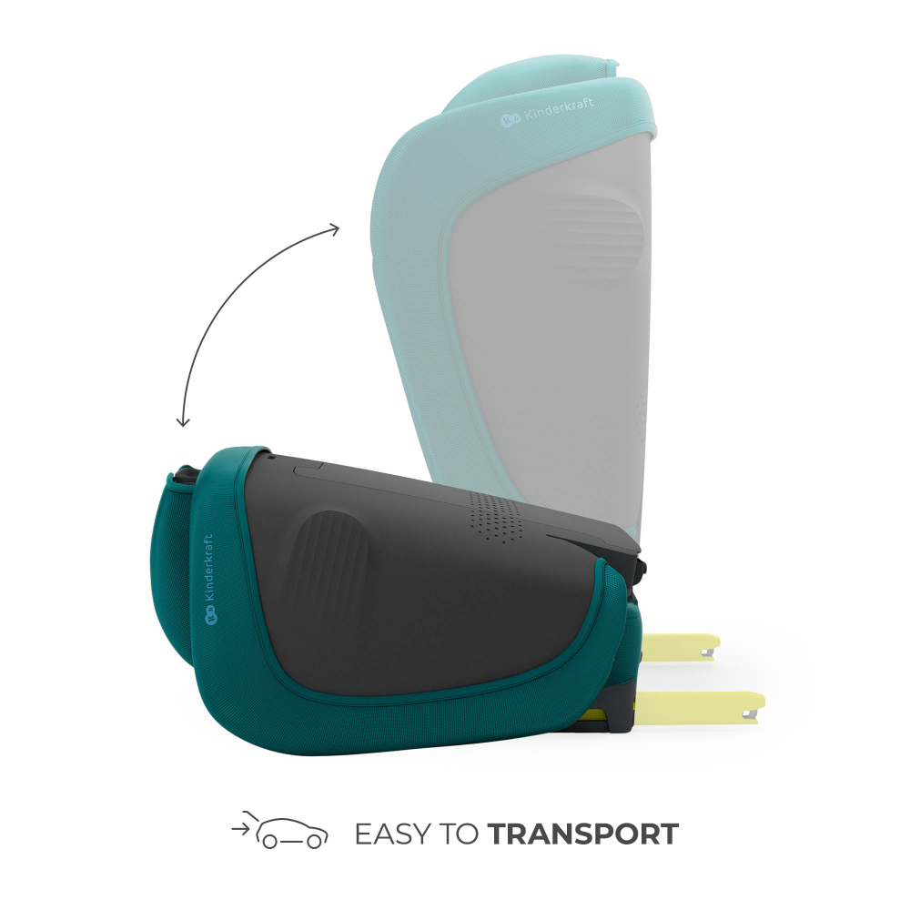 Scaun auto kinderkraft unity2 100-150 cm, green [4]