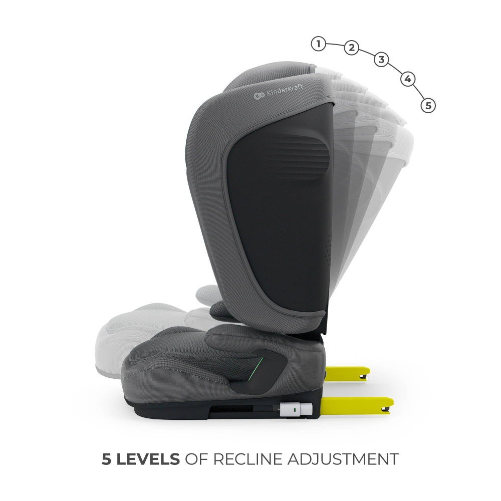 Scaun auto kinderkraft unity2 100-150 cm, grey [3]