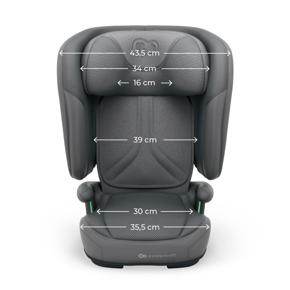 Scaun auto kinderkraft unity2 100-150 cm, grey [10]