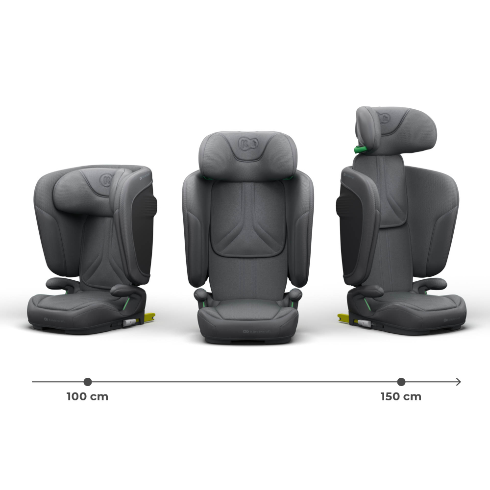 Scaun auto kinderkraft unity2 100-150 cm, grey [5]