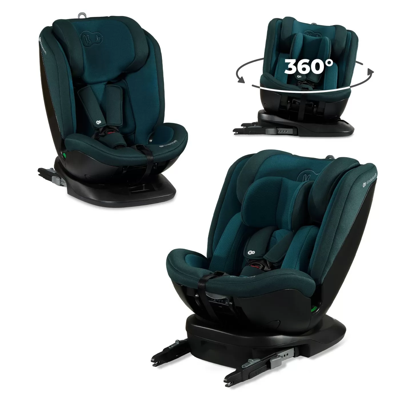 Scaun auto kinderkraft xpedition 2 i-size 40-150 cm, blue, varsta de la 0 luni la 12 ani [3]