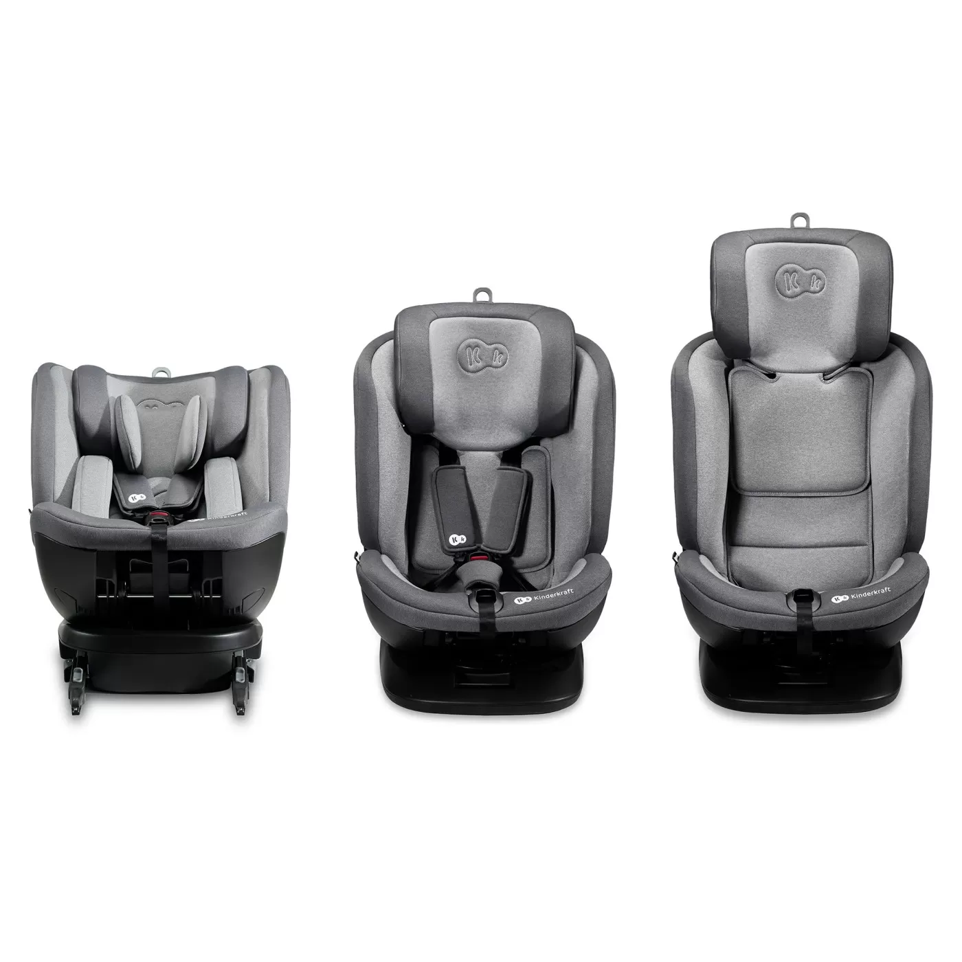 Scaun auto kinderkraft xpedition 2 i-size 40-150 cm, grey, varsta de la 0 luni la 12 ani [4]