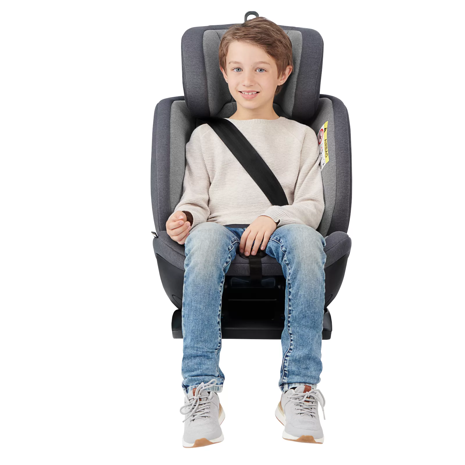 Scaun auto kinderkraft xpedition rotativ, 0-36 kg, cu isofix, grey, varsta de la 0 luni la 12 ani [5]