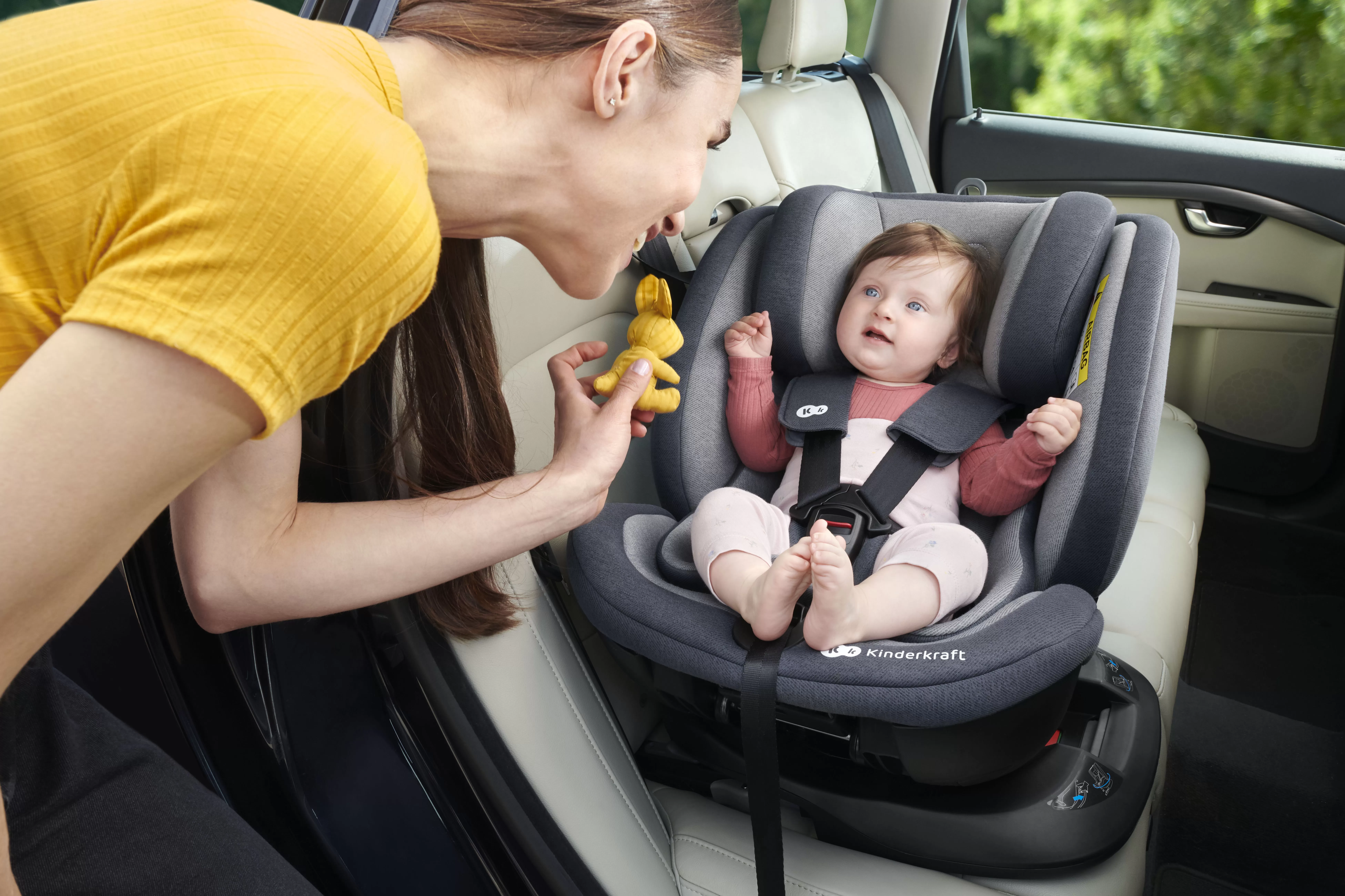 Scaun auto kinderkraft xpedition rotativ, 0-36 kg, cu isofix, grey, varsta de la 0 luni la 12 ani [7]