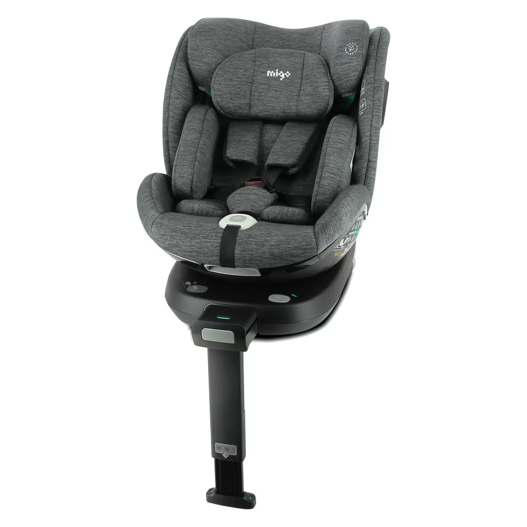 Scaun auto migo legend, 40-150 cm, grey, varsta de la 0 luni la 12 ani [2]