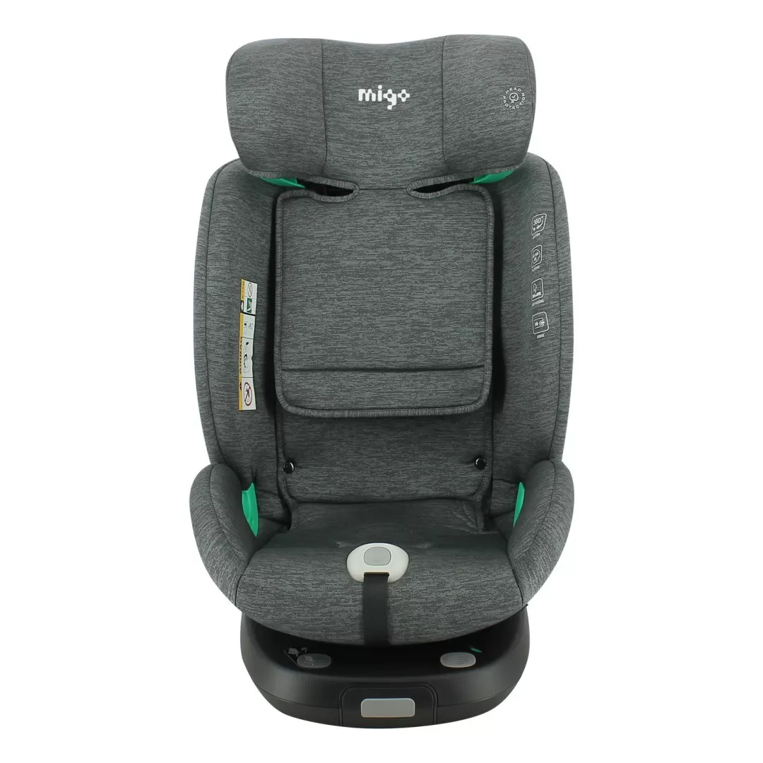 Scaun auto migo legend, 40-150 cm, grey, varsta de la 0 luni la 12 ani [1]