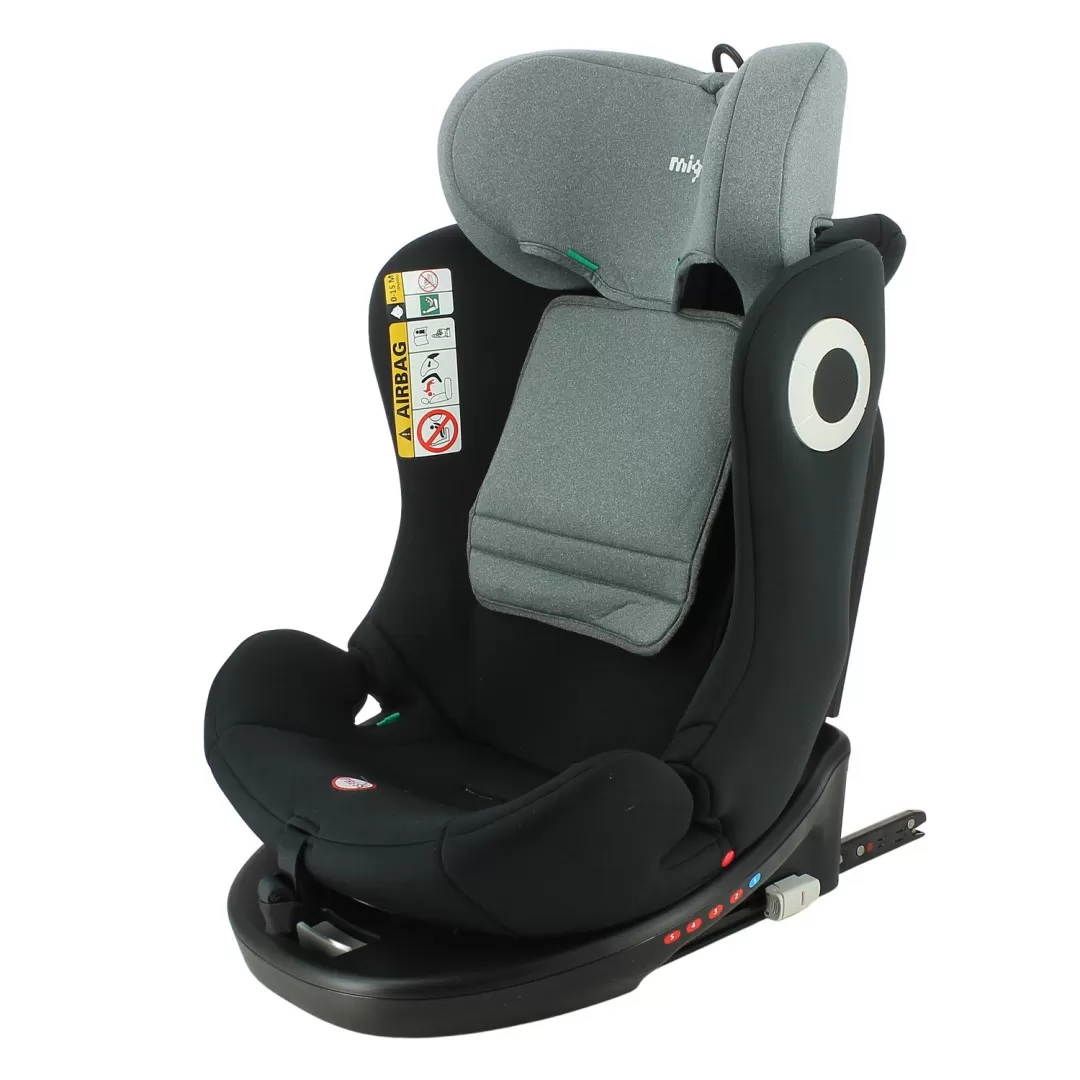 Scaun auto migo vivo, 40-150 cm, grey, varsta de la 0 luni la 12 ani [2]