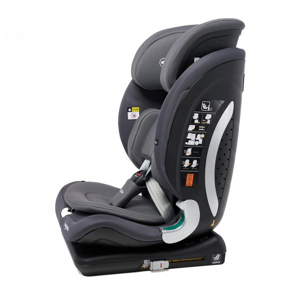 Scaun auto u-grow,isofix,76-150 cm,gri [4]