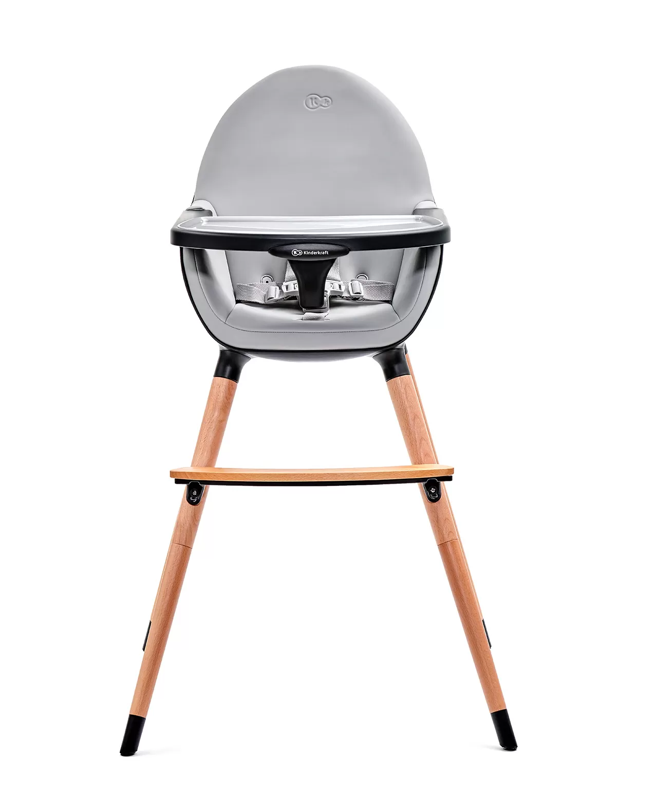 Scaun de masa kinderkraft fini, 2 in 1, black, varsta de la 6 luni la 5 ani [4]