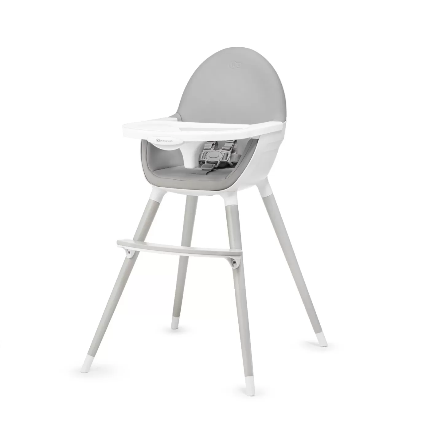 Scaun de masa kinderkraft fini, 2 in 1, grey legs, varsta de la 6 luni la 3 ani [2]