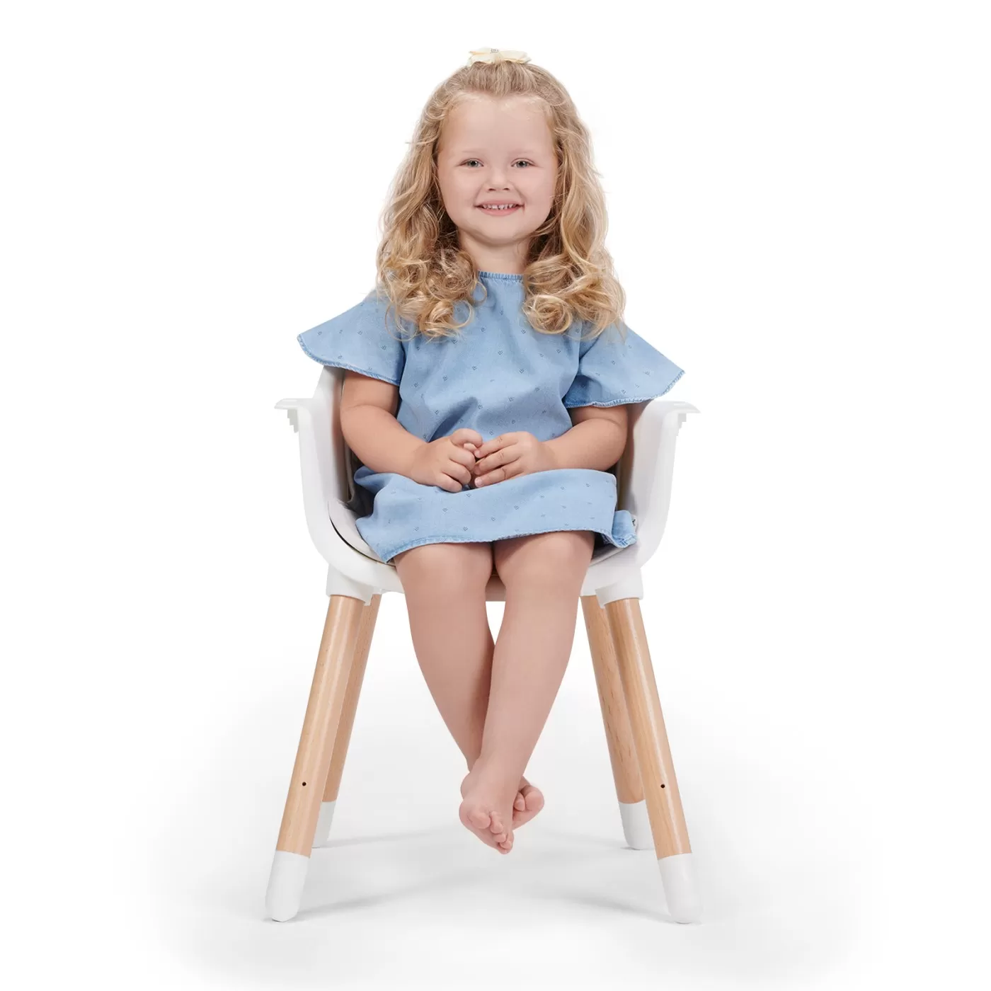 Scaun de masa kinderkraft sienna, 2 in 1, grey, varsta de la 6 luni la 4 ani [3]