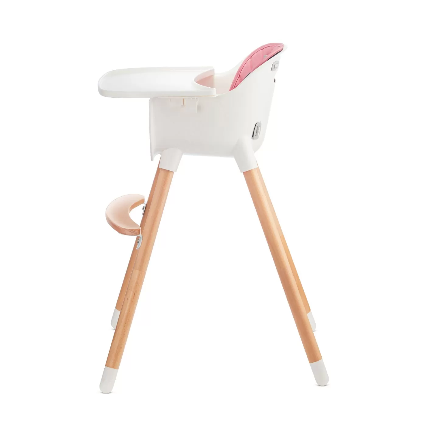 Scaun de masa kinderkraft sienna, 2 in 1, pink, varsta de la 6 luni la 4 ani [4]
