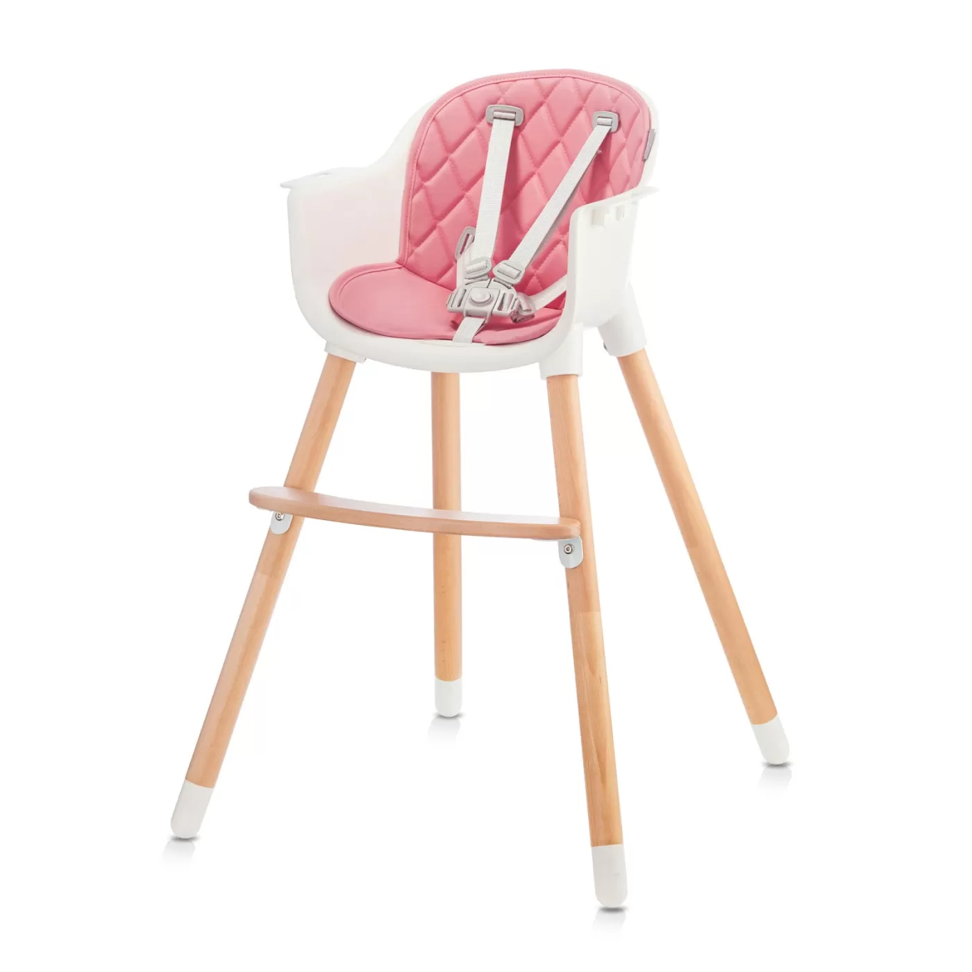 Scaun de masa kinderkraft sienna, 2 in 1, pink, varsta de la 6 luni la 4 ani [6]