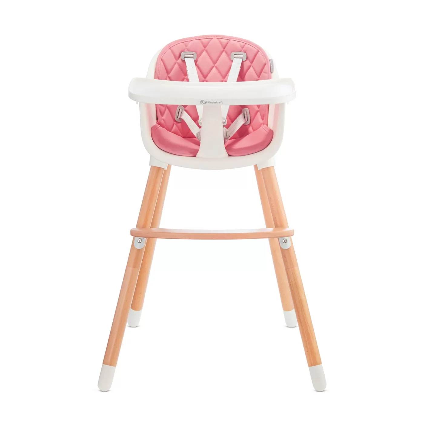 Scaun de masa kinderkraft sienna, 2 in 1, pink, varsta de la 6 luni la 4 ani [3]