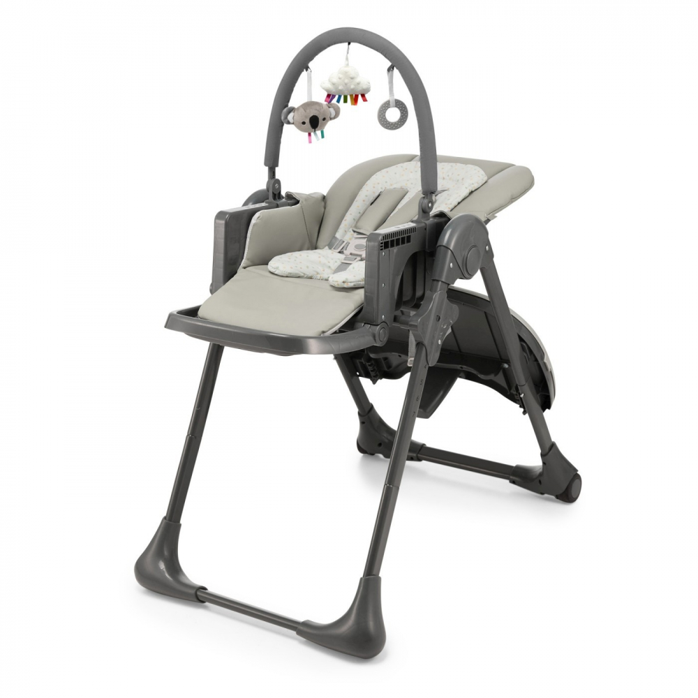Scaun de masa kinderkraft tummie, pliabil, grey, varsta de la 6 luni la 3 ani [2]