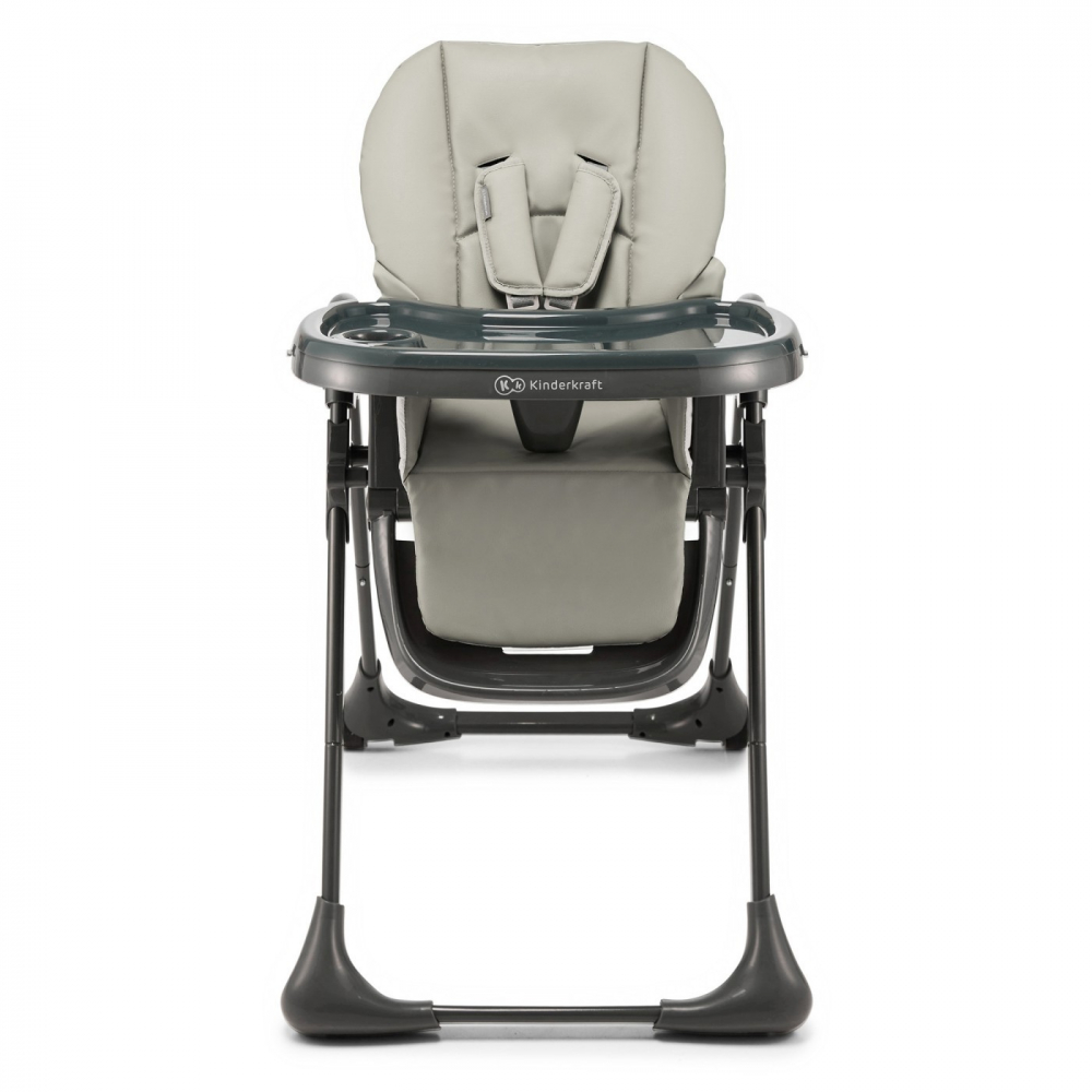 Scaun de masa kinderkraft tummie, pliabil, grey, varsta de la 6 luni la 3 ani [4]