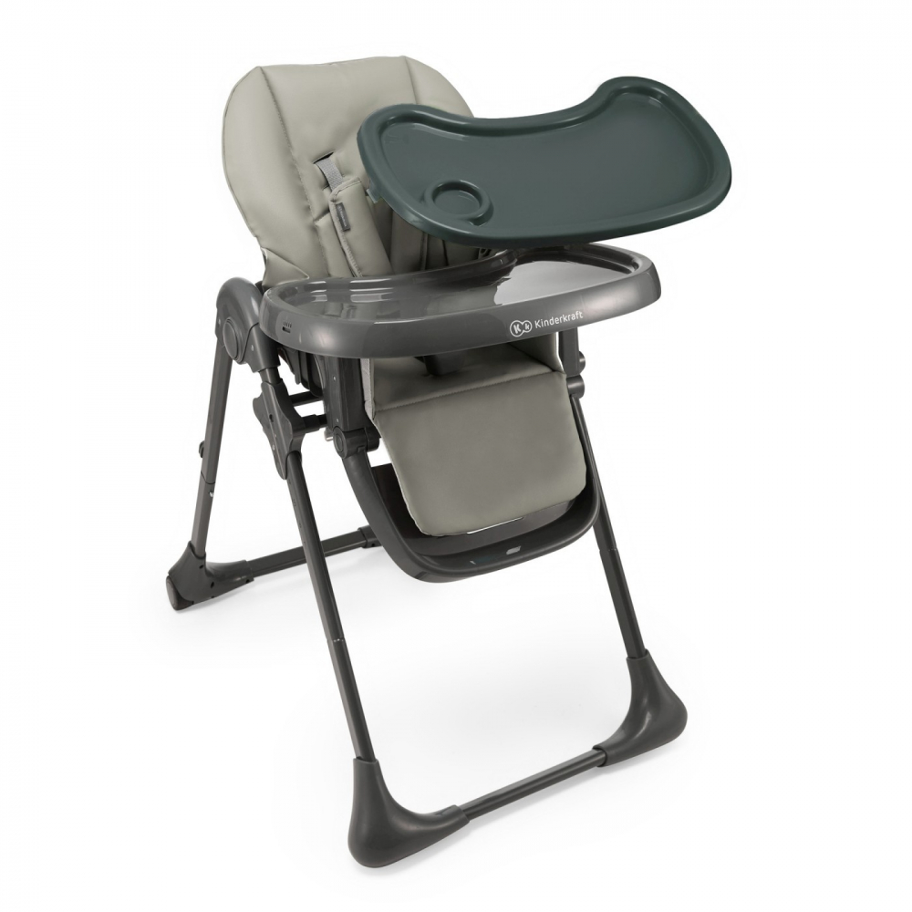 Scaun de masa kinderkraft tummie, pliabil, grey, varsta de la 6 luni la 3 ani [5]