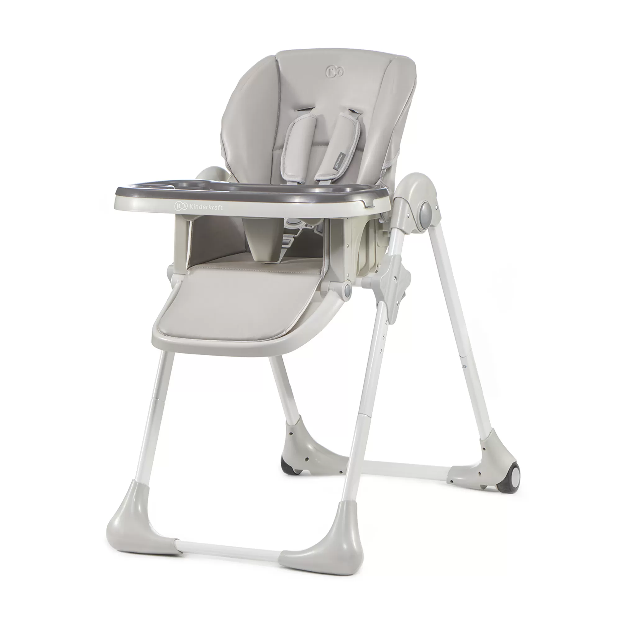 Scaun de masa kinderkraft yummy pliabil, grey, varsta de la 6 luni la 3 ani [1]