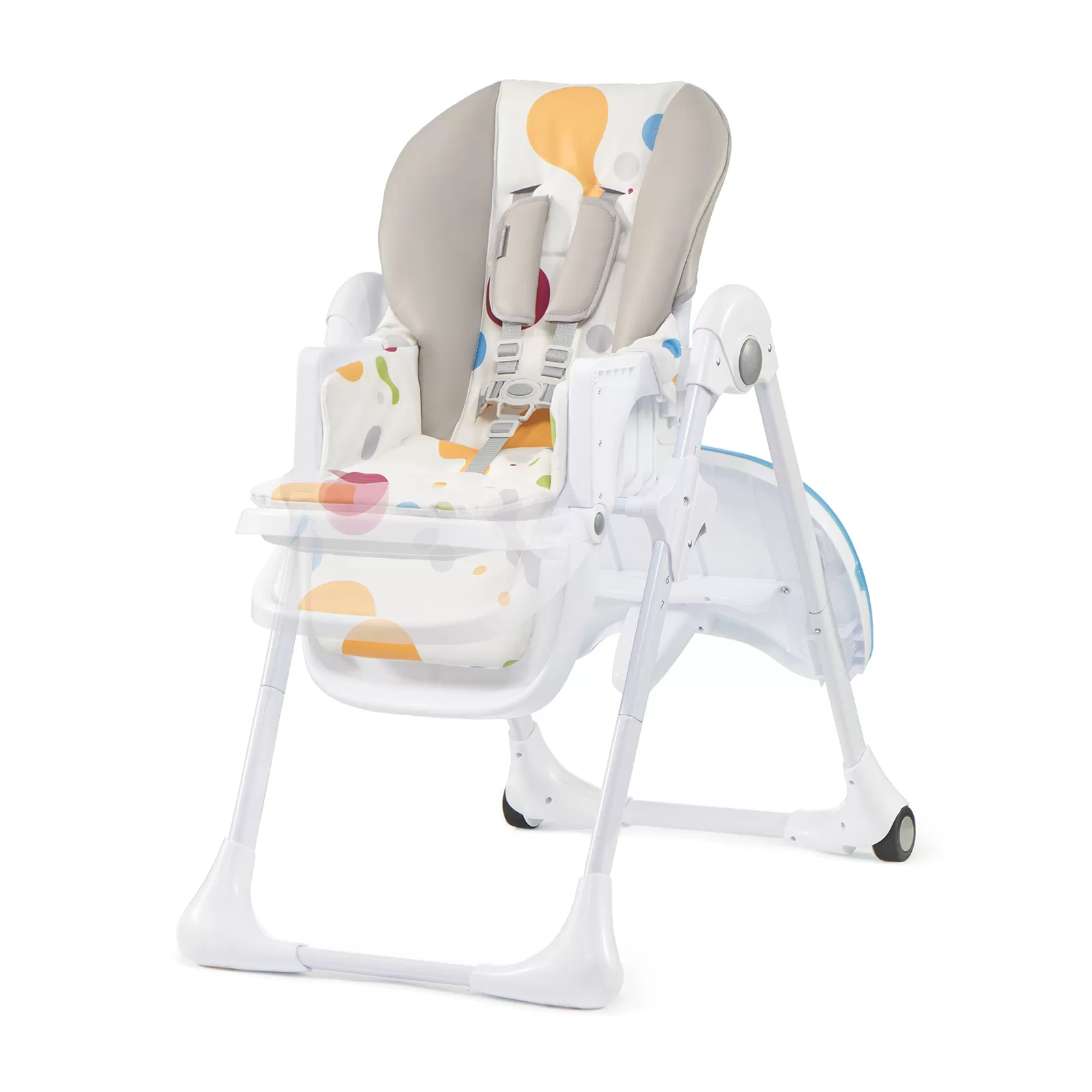 Scaun de masa kinderkraft yummy pliabil, multicolor, varsta de la 6 luni la 3 ani [6]