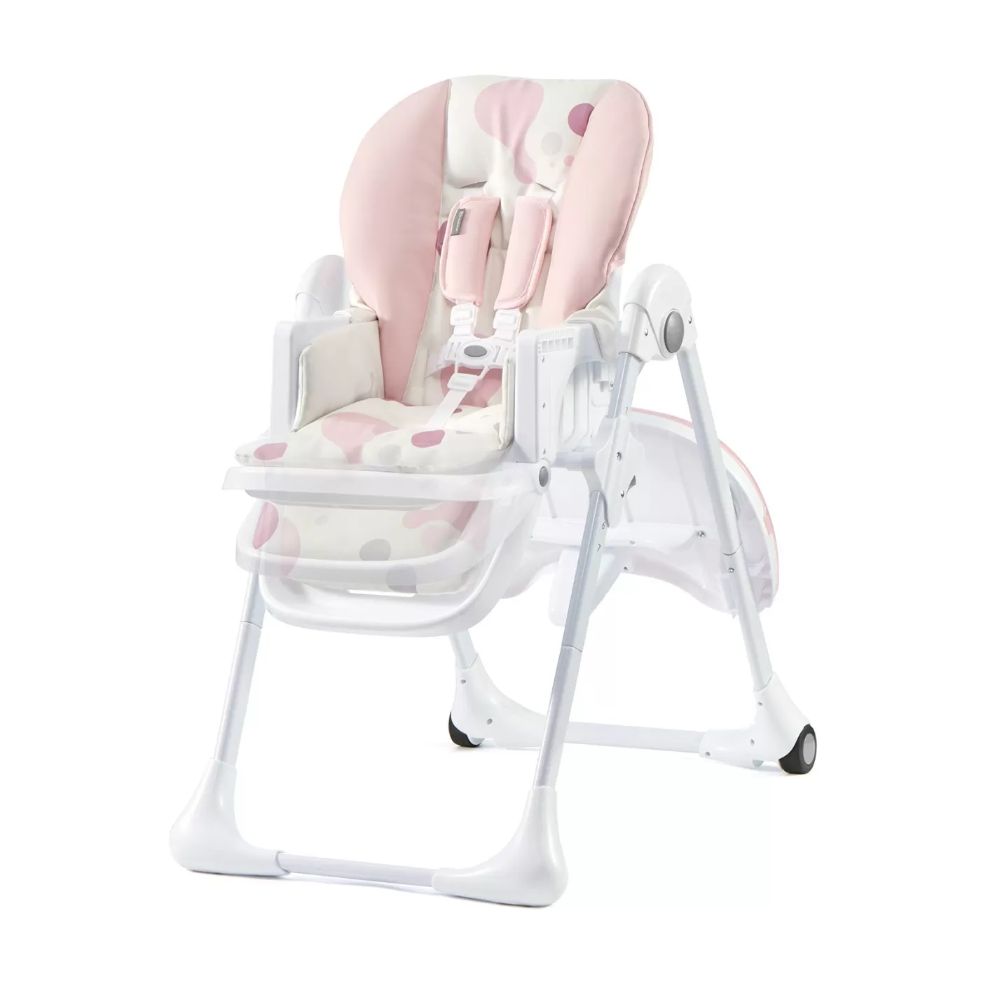 Scaun de masa kinderkraft yummy pliabil, pink, varsta de la 6 luni la 3 ani [3]