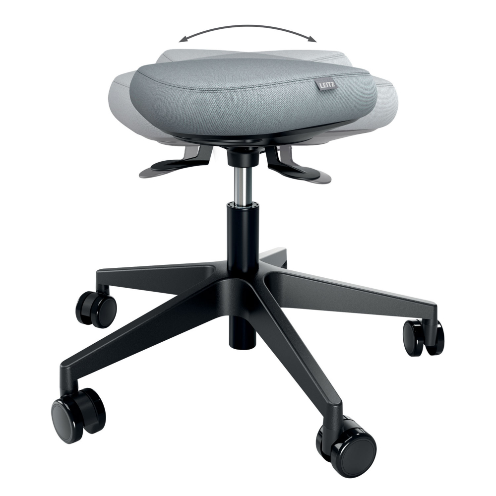 Scaun ergonomic pentru pozitie sezut/in picioare mobil negru leitz [2]