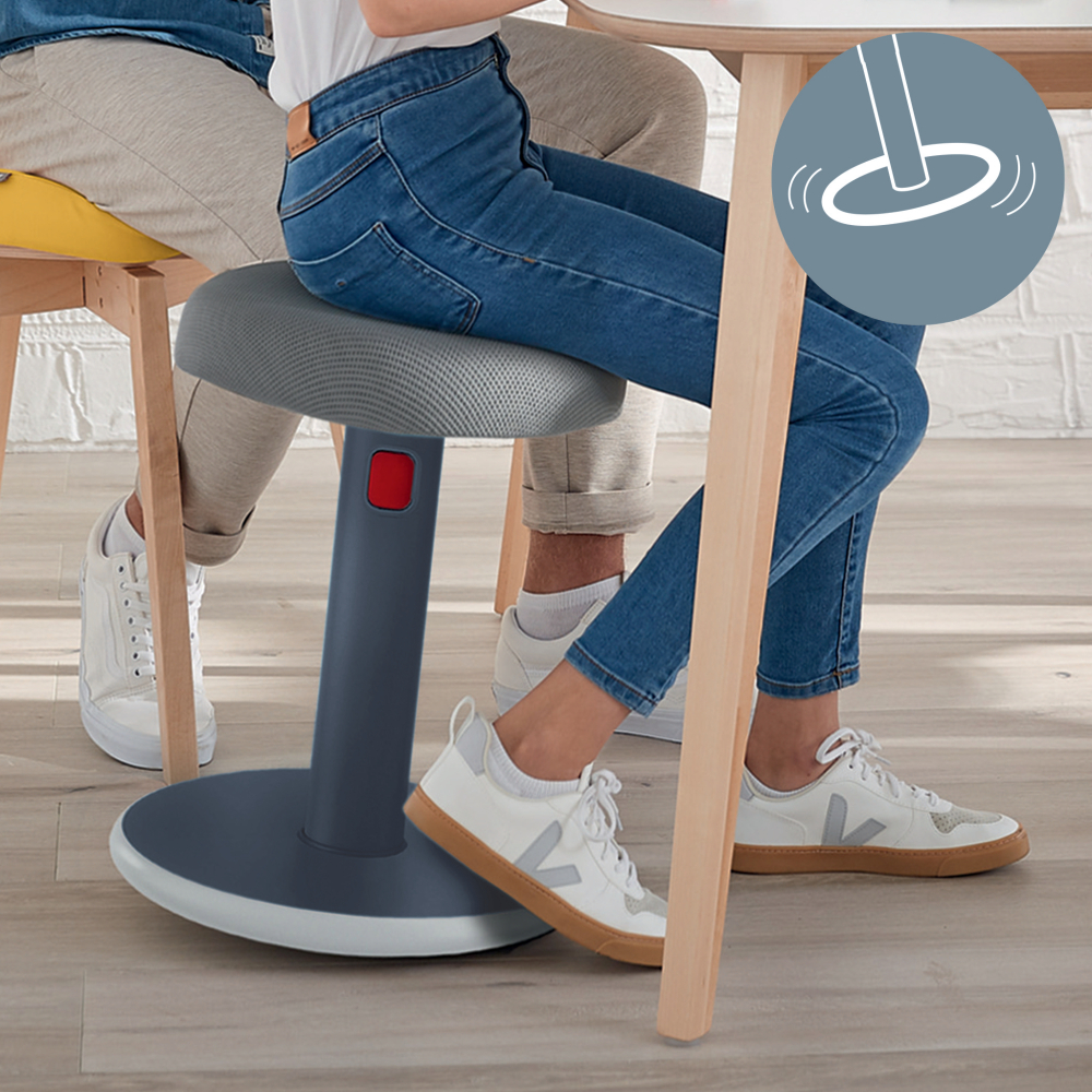 Scaun ergonomic pt pozitie sezut/in picioare gri antracit leitz [5]