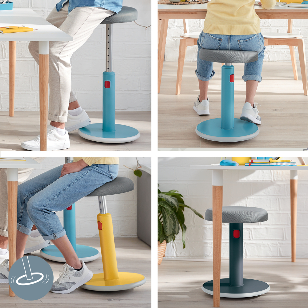 Scaun ergonomic pt pozitie sezut/in picioare gri antracit leitz [3]