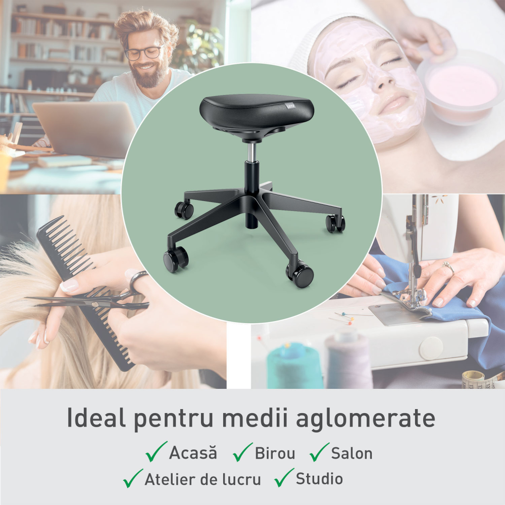 Scaun ergonomic pt pozitie sezut/in picioare negru leitz [5]