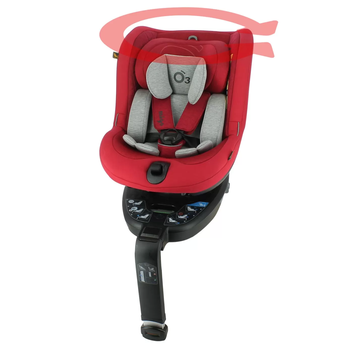 Scaun nado o3, 40-105 cm, red, varsta de la 0 luni la 5 ani [2]