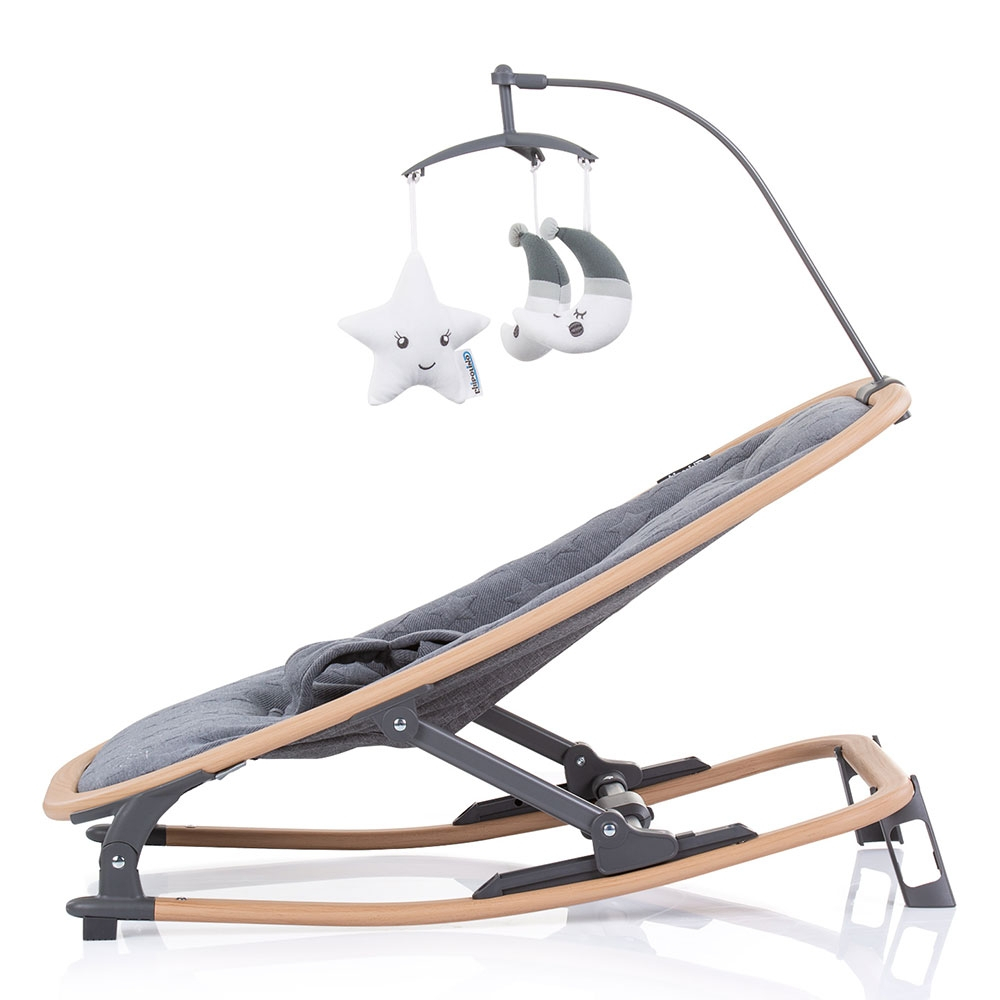Scaunel balansoar Chipolino Velvet graphite wood [4]