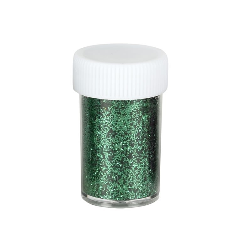 Sclipici decorativ pulbere, verde, set 12 buc, Colorarte [1]