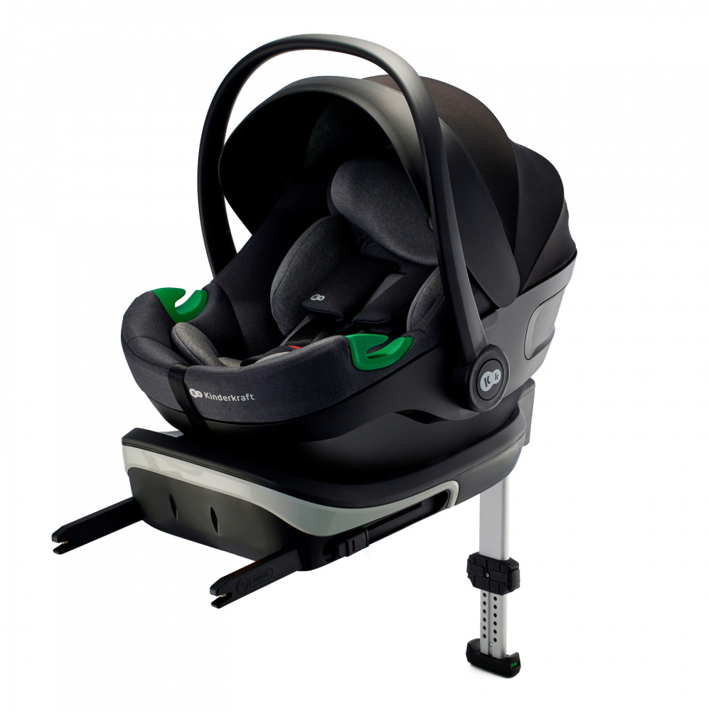 Scoica auto kinderkraft i-care i-size 40-87 cm, rwf, cool grey, varsta de la 0 luni la 2 ani [9]