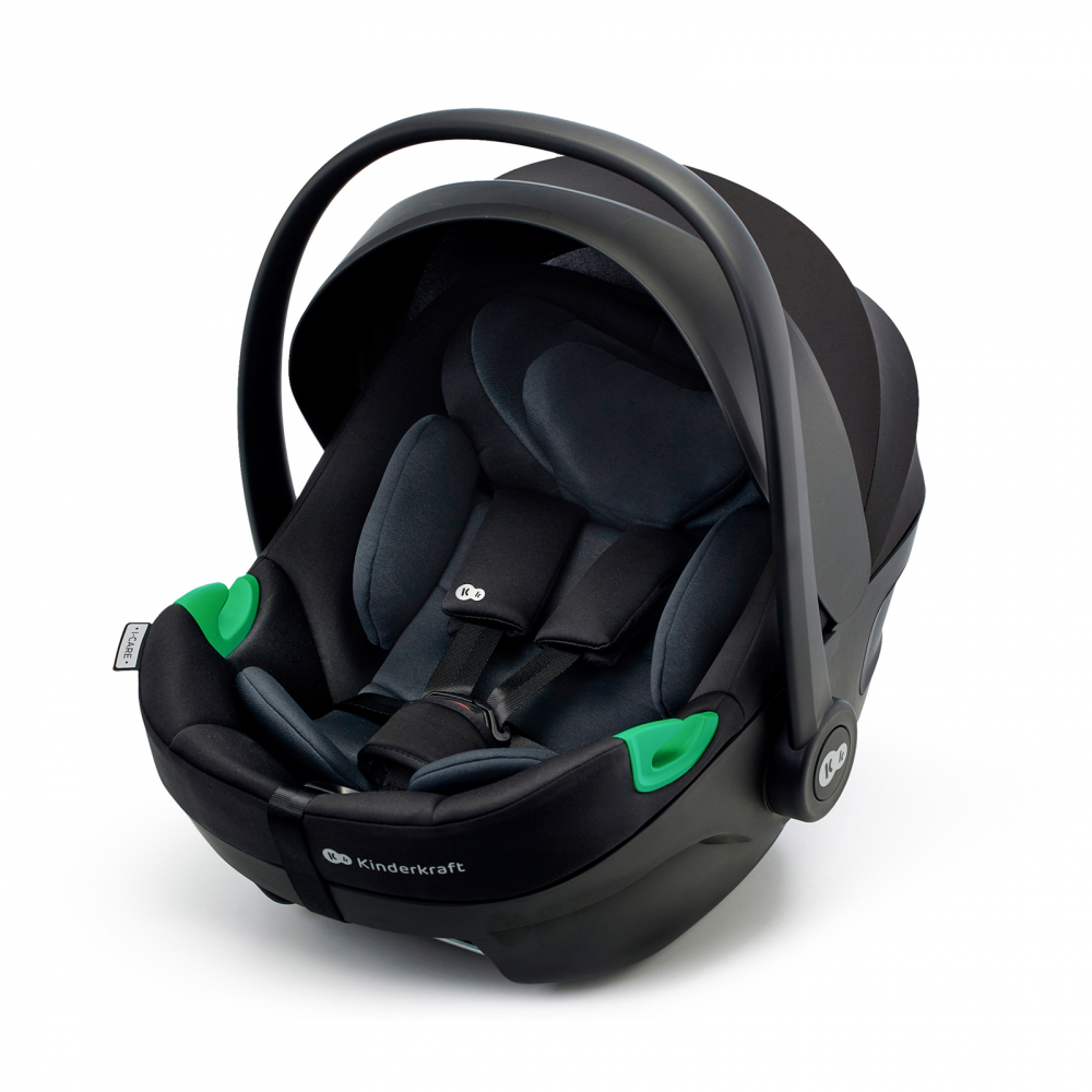 Scoica auto kinderkraft i-care i-size 40-87 cm, rwf, graphite black, varsta de la 0 luni la 2 ani [1]