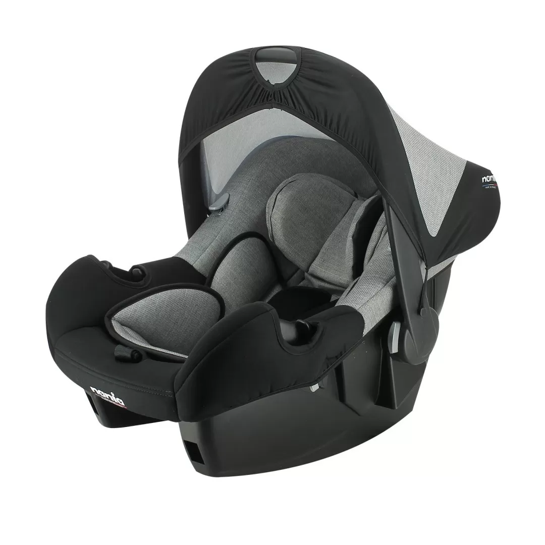 Scoica auto nania, beone evo, r129, denim grey, varsta de la 0 luni la 2 ani [2]
