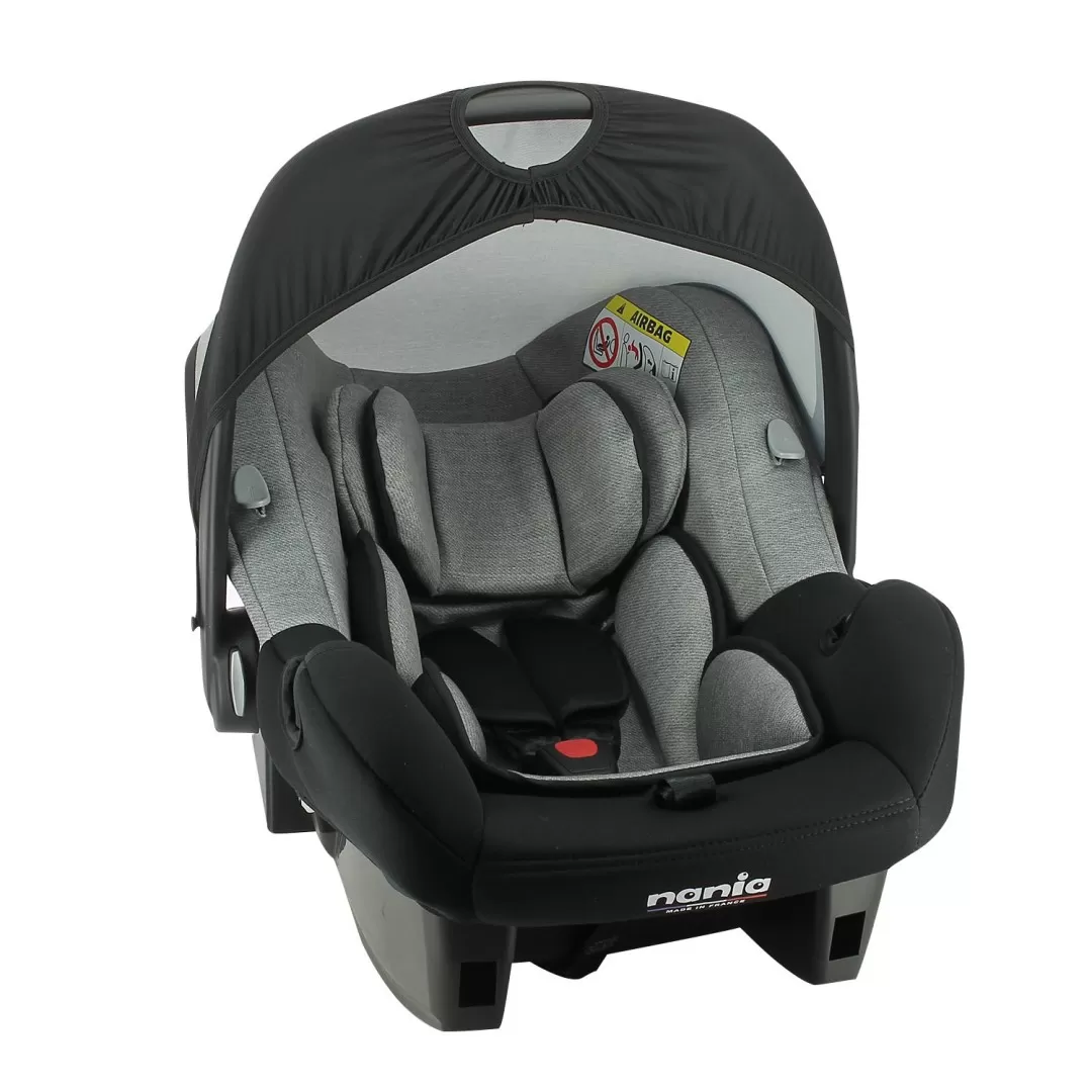 Scoica auto nania, beone evo, r129, denim grey, varsta de la 0 luni la 2 ani [1]