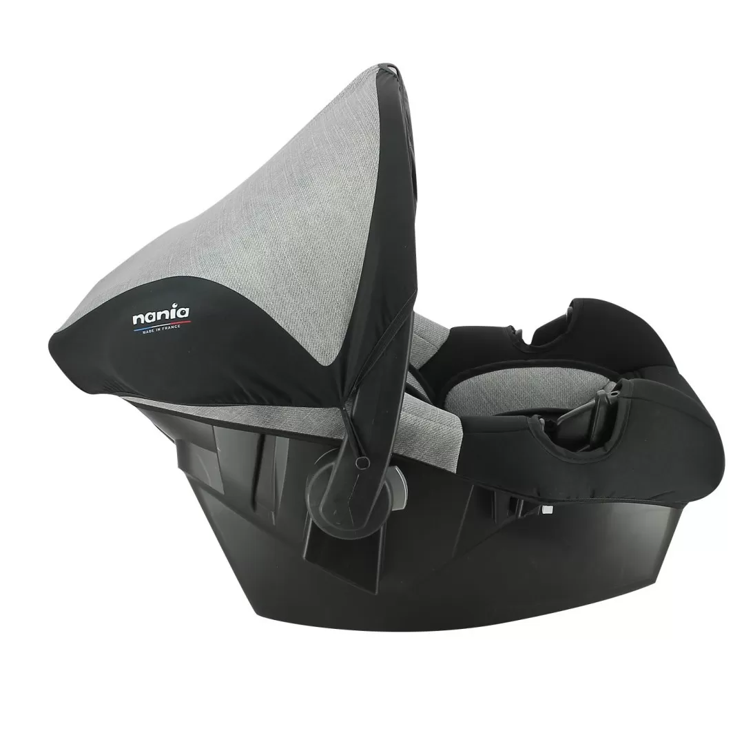 Scoica auto nania, beone evo, r129, denim grey, varsta de la 0 luni la 2 ani [3]