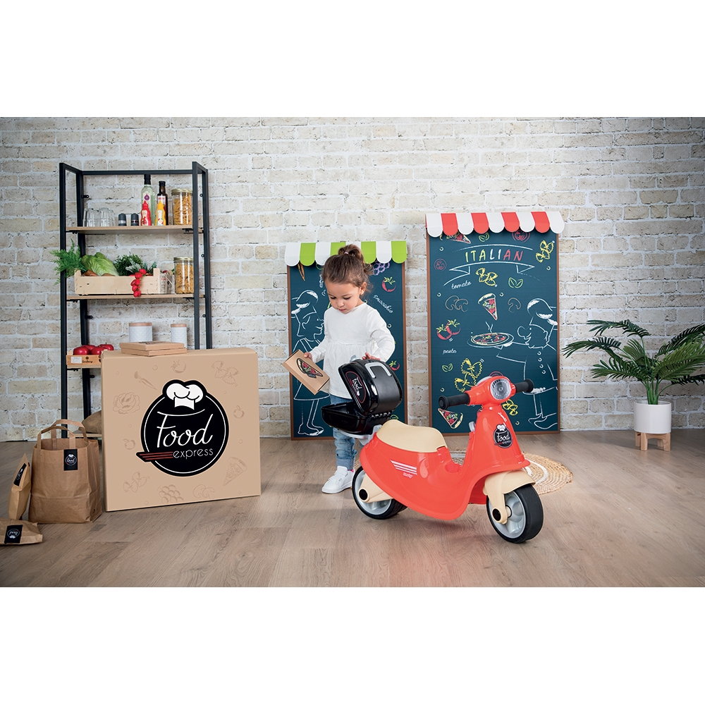 Scuter Smoby Scooter Ride-On Food Express rosu [10]