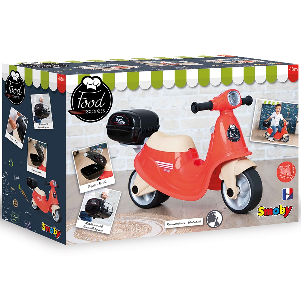 Scuter Smoby Scooter Ride-On Food Express rosu [15]
