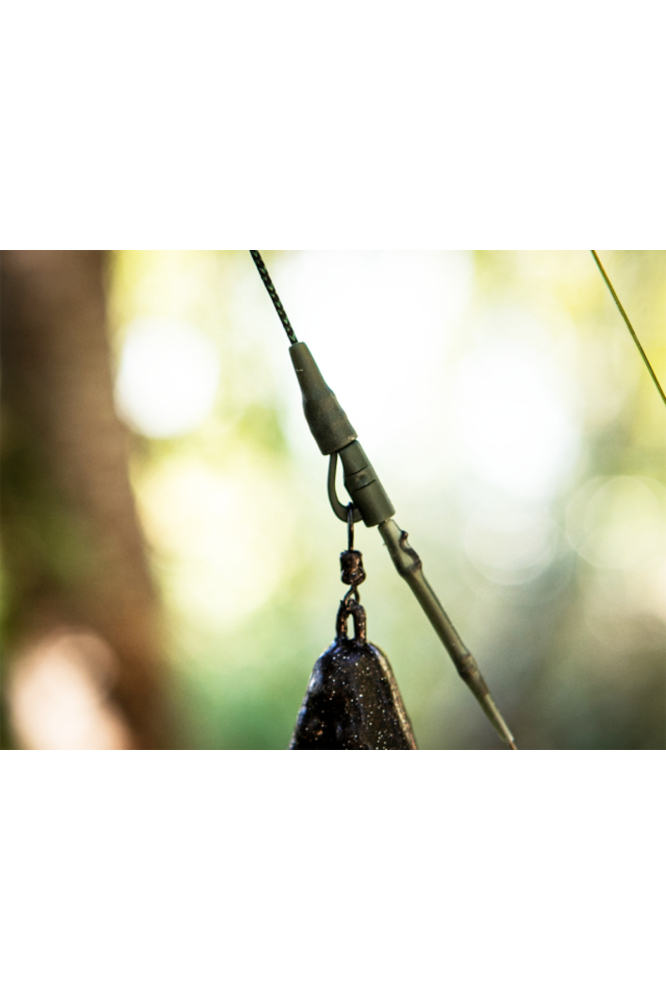 Select Baits Lead Clip Leadcore Leaders 80cm - 45lb - Weed Green [3]