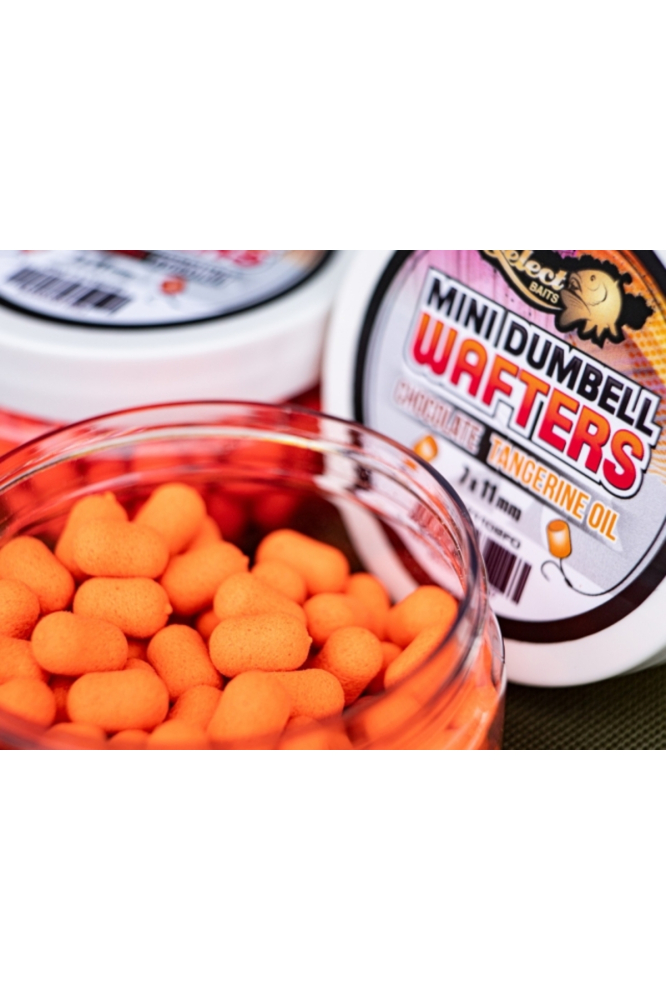 Select Baits Mini Dumbells Wafters Chocolate and Tangerine Oil 7 x 11mm 7 x 11mm [2]