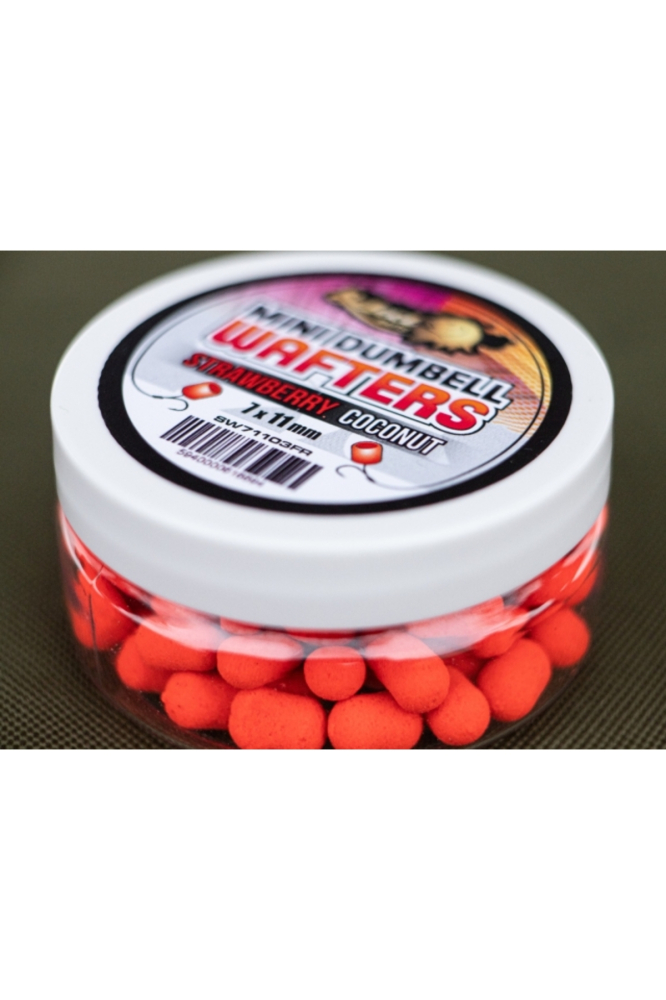 Select Baits Mini Dumbells Wafters Strawberry and Coconut 7 x 11mm 7 x 11mm [3]