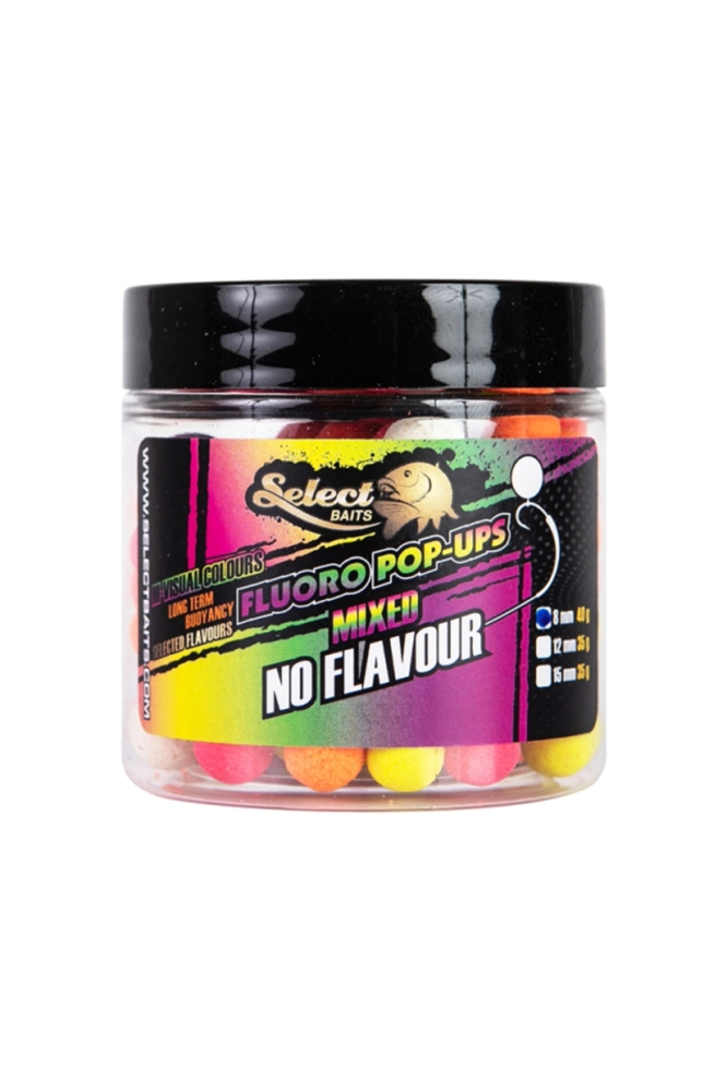 Select Baits pop-up Mixed Fluro No Flavour 12mm [3]