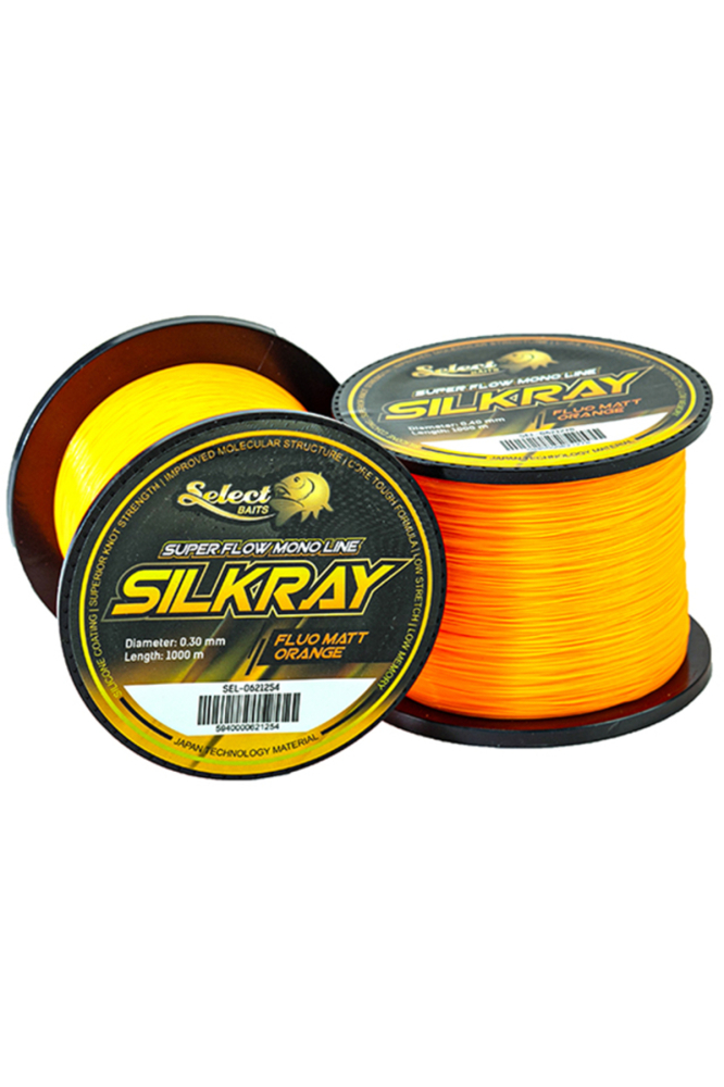 Select Baits SilkRay Fluo Matt Orange 1000m 0.26mm [2]