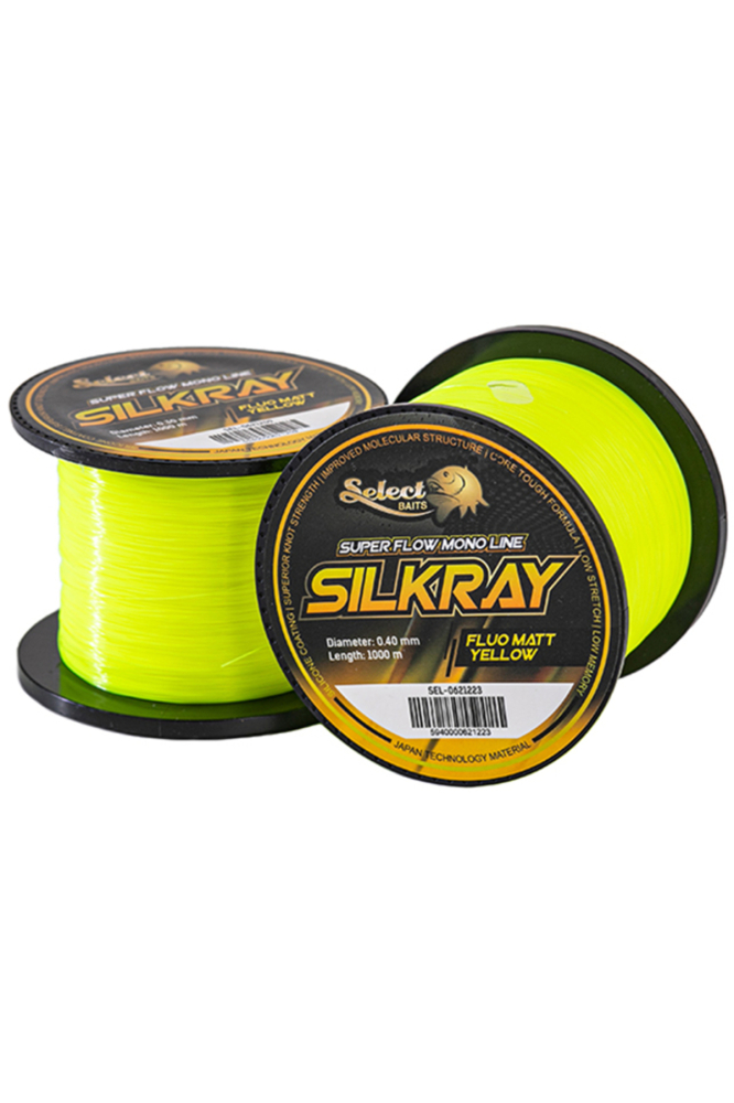 Select Baits SilkRay Fluo Matt Yellow 1000m 0.28mm [2]