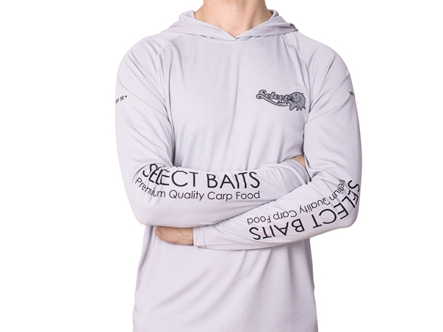 Select Baits UV Long Sleeve Hoodie UPF 50+ Light Grey M [4]